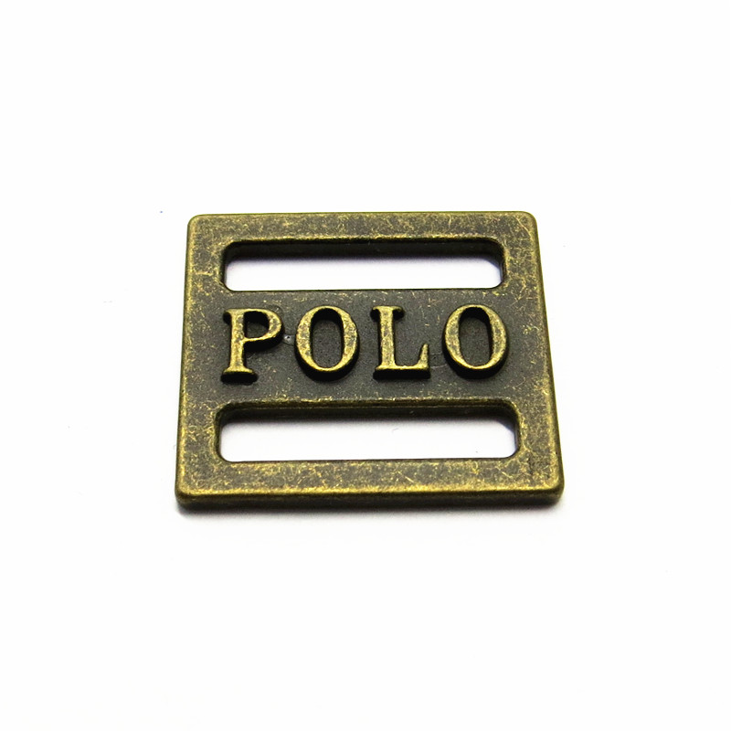 26.5MM Rectangle Custom Metal Logo Plate for Bags