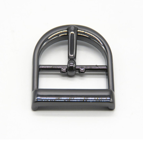 19mm Gun Metal Shiny Shoe Metal Buckles